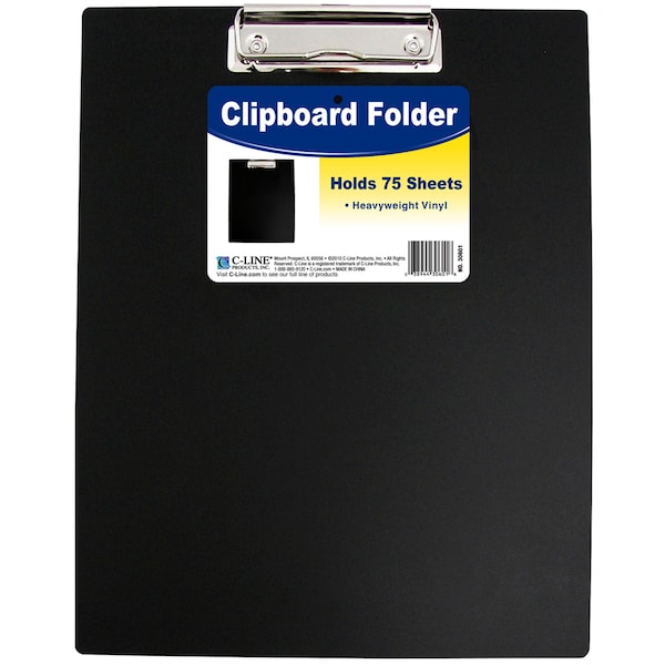 Clipboard Folder, Assorted Colors, PK6